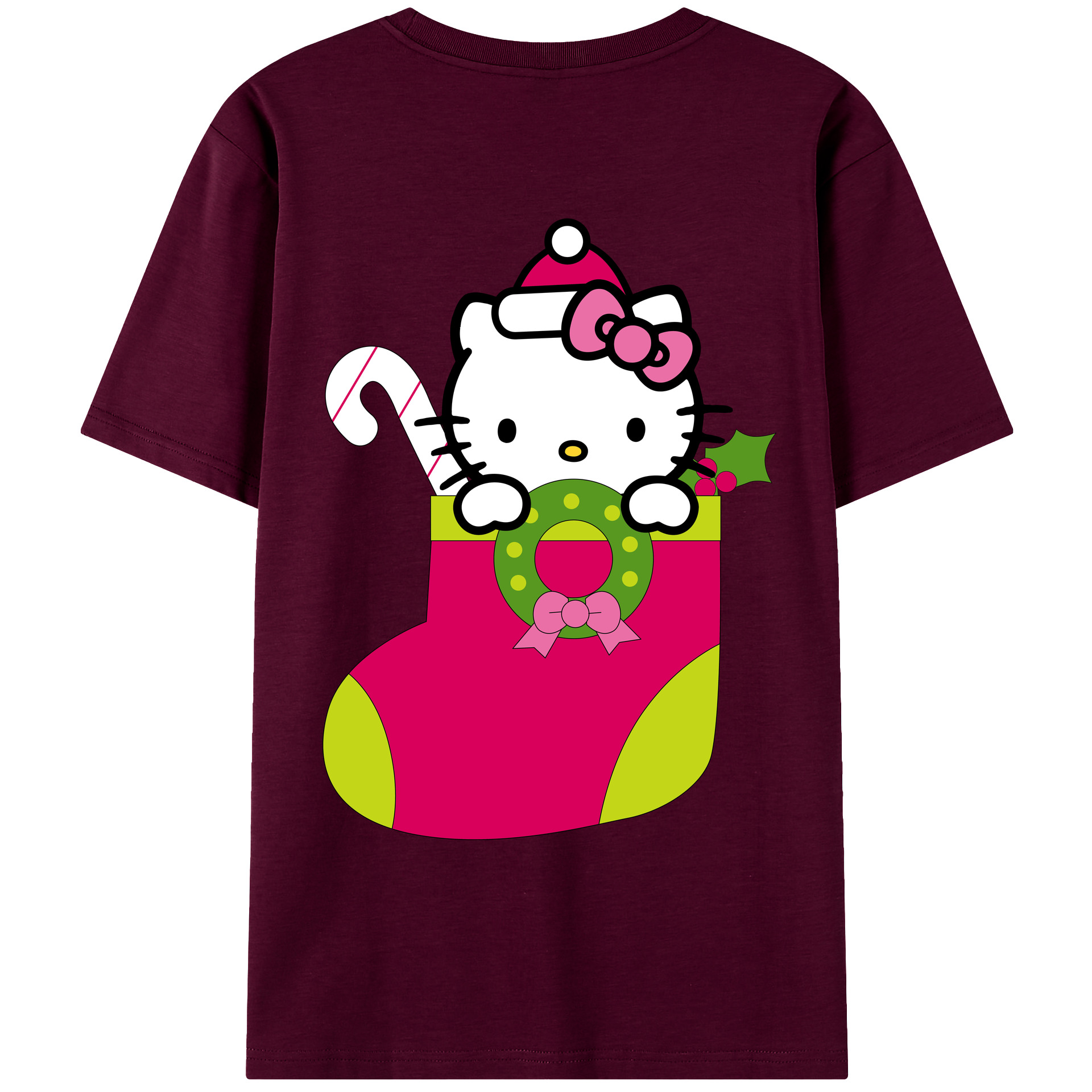 （画像用） Hello Kitty ハローキティ レディース半袖Tシャツ(バックプリント)